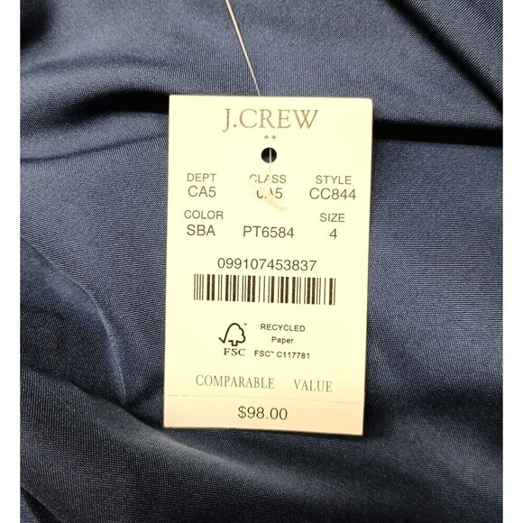 J CREW Size 4 Pleated Mini Skirt Accordion Pleat Mini Lined Print CC844 $98 New - Picture 8 of 10